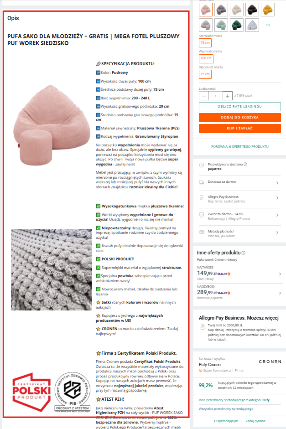 Analiza ofert konkurencji Allegro