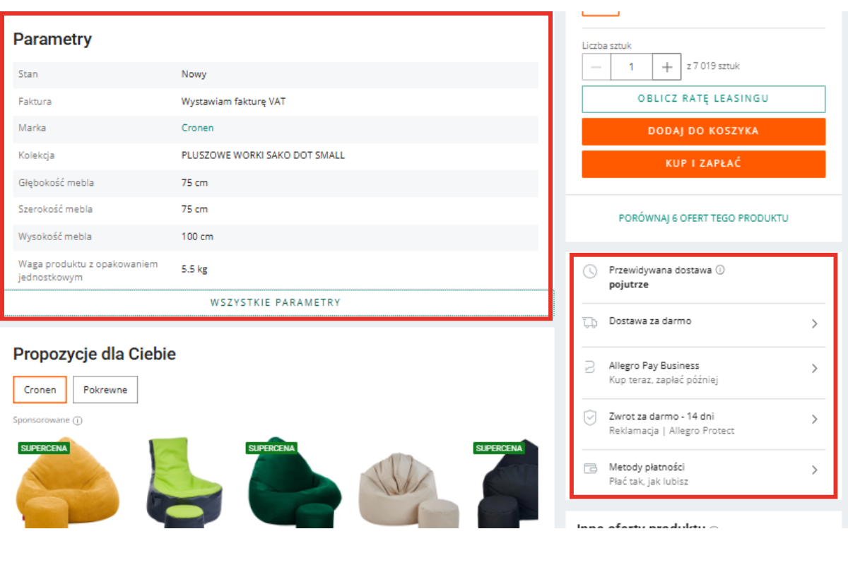 Analiza ofert konkurencji w podglądzie oferty