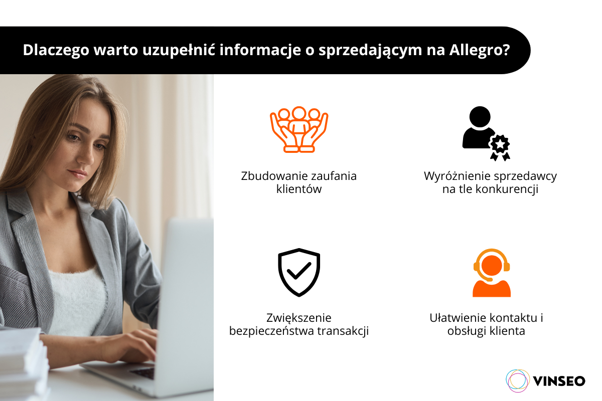 Dlaczego warto uzupełnić informacje o sprzedającym na Allegro