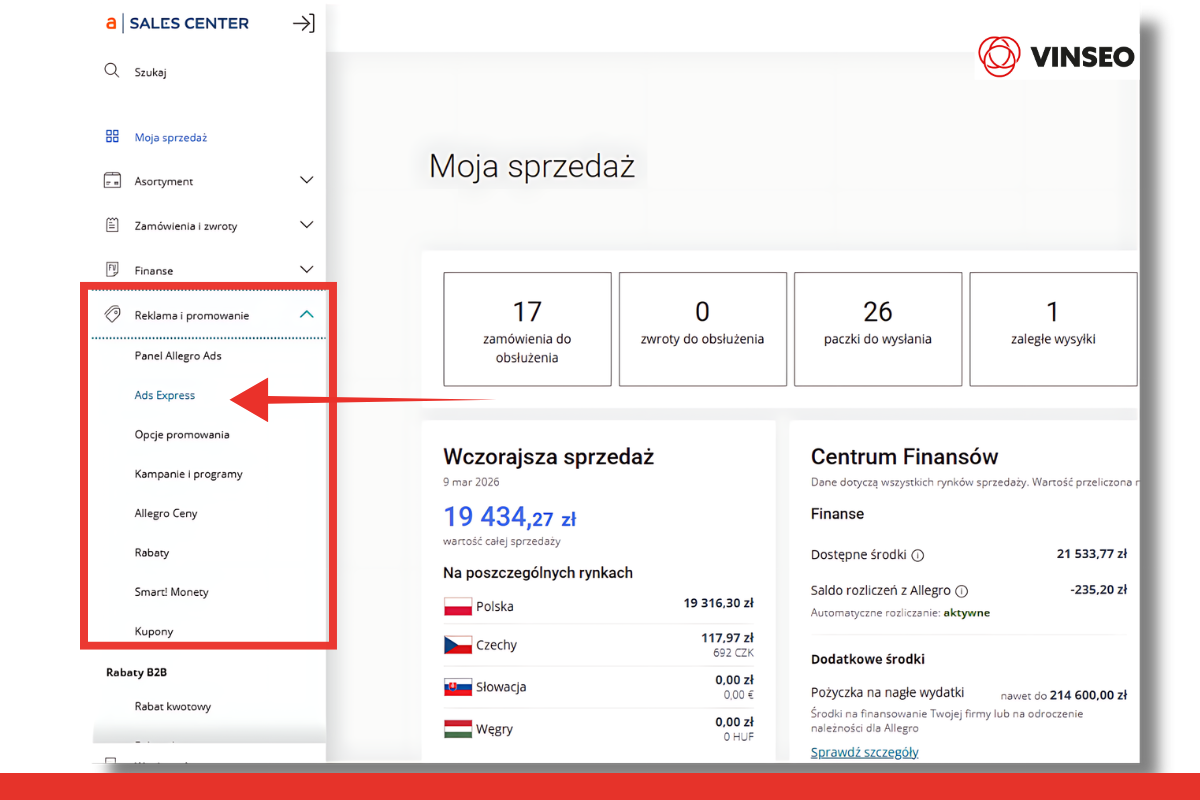 kampania reklamowa Allegro Ads Express