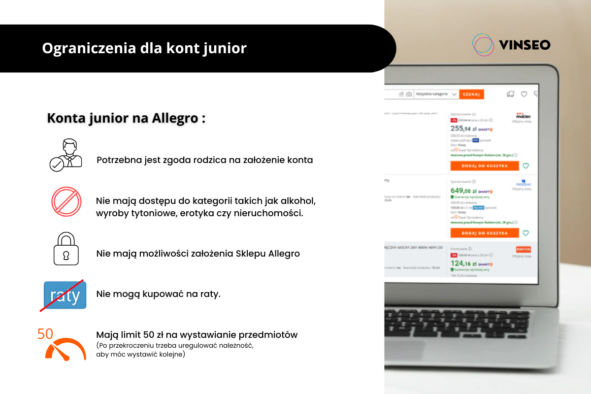 konto junior Allegro