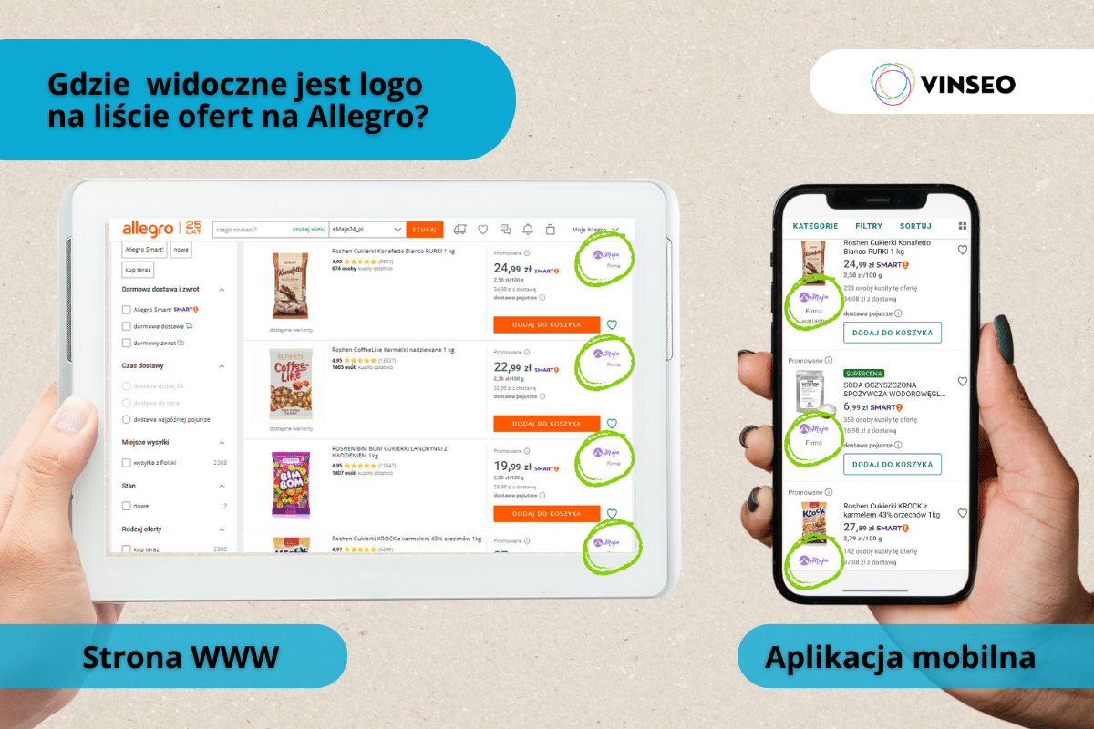 logo na Allegro desktop i mobile