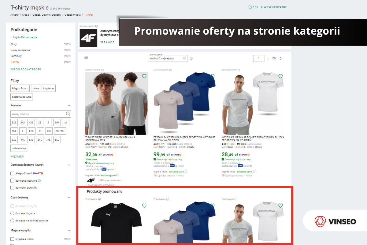 oferty Promowane allegro na stronie kategorii