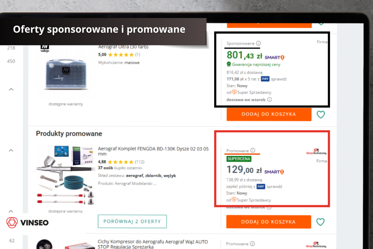 oferty sponsorowane i promowane