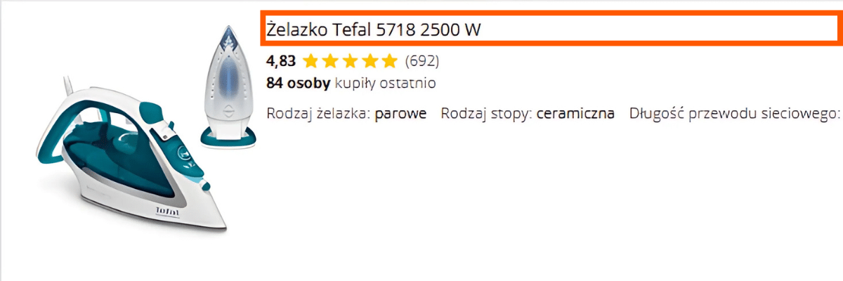 ogólne słowa kluczowe Allegro