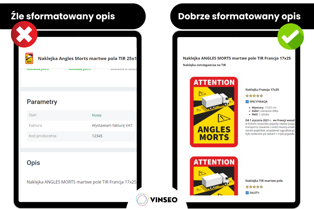 opis oferty allegro
