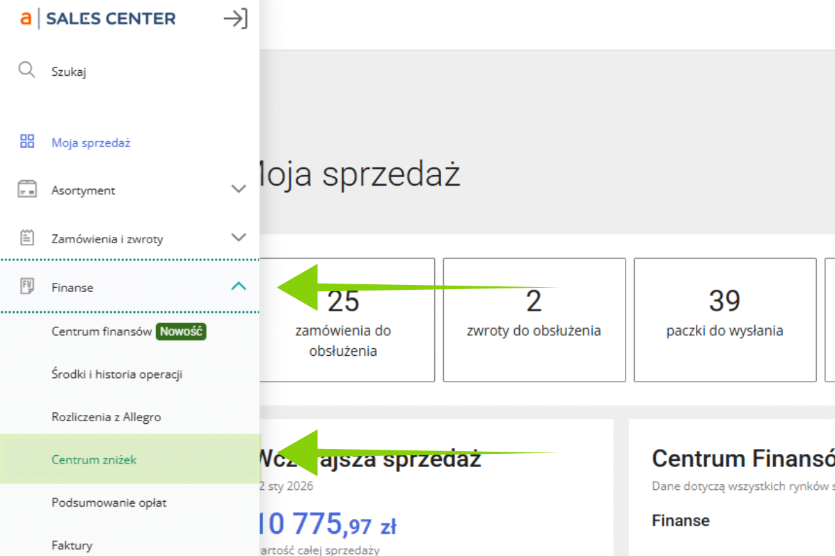 Pakiet powitalny na Allegro
