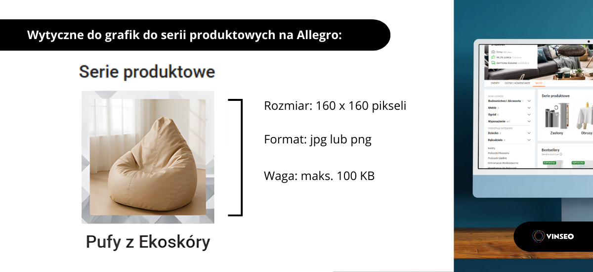 Wytyczne do grafik do serii produktowych na Allegro