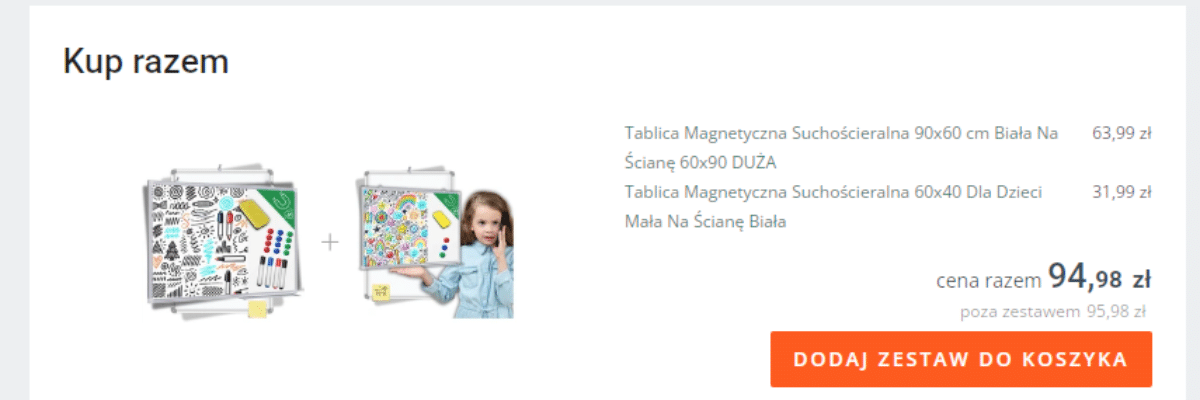 zestawy produktów Allegro