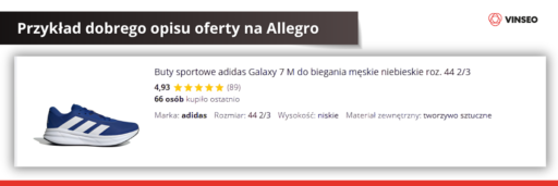 Przykład dobrego opisu oferty na Allegro (1)
