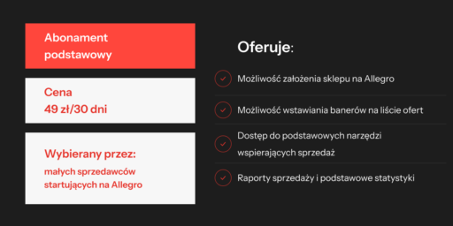 Abonament podstawowy Allegro