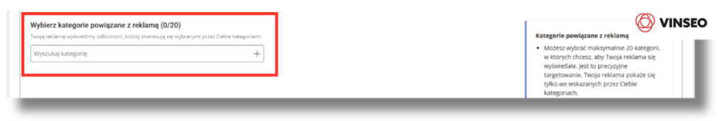 reklama banerowa Allegro wybór kategorii