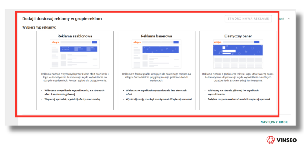 typy kampanii reklama graficzna