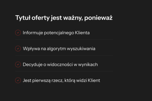 Dlaczego tytuł oferty Allegro jest ważny?