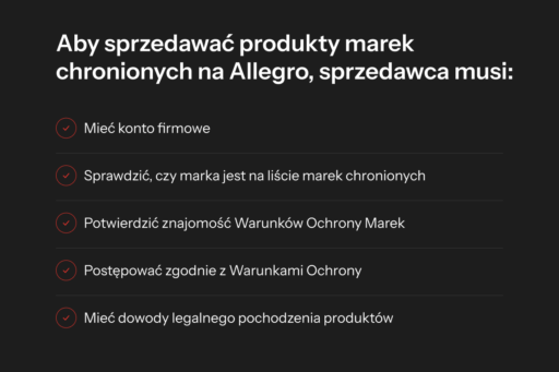 Warunki sprzedaży marek chronionych