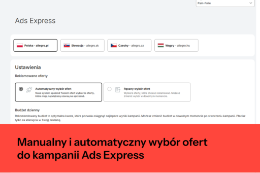 Manualny i automatyczny wybór ofert do kampanii Ads Express