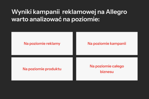 Strategie reklamowe na Allegro - poziomy analizowania kampanii