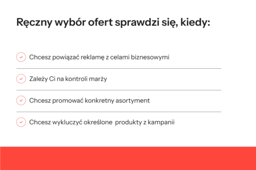 Ręczny wybór ofert w Ads Express